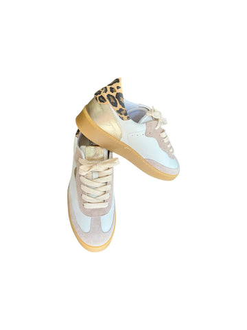 SNEAKER R  LEOPARD AND GOLD