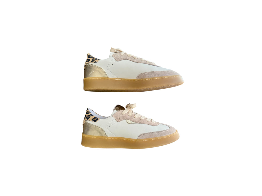 SNEAKER R LEOPARD IN ZLAT