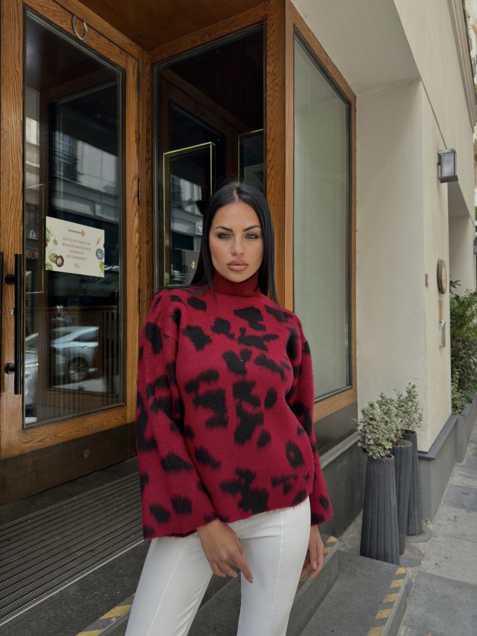 SWEATER S LEOPARD