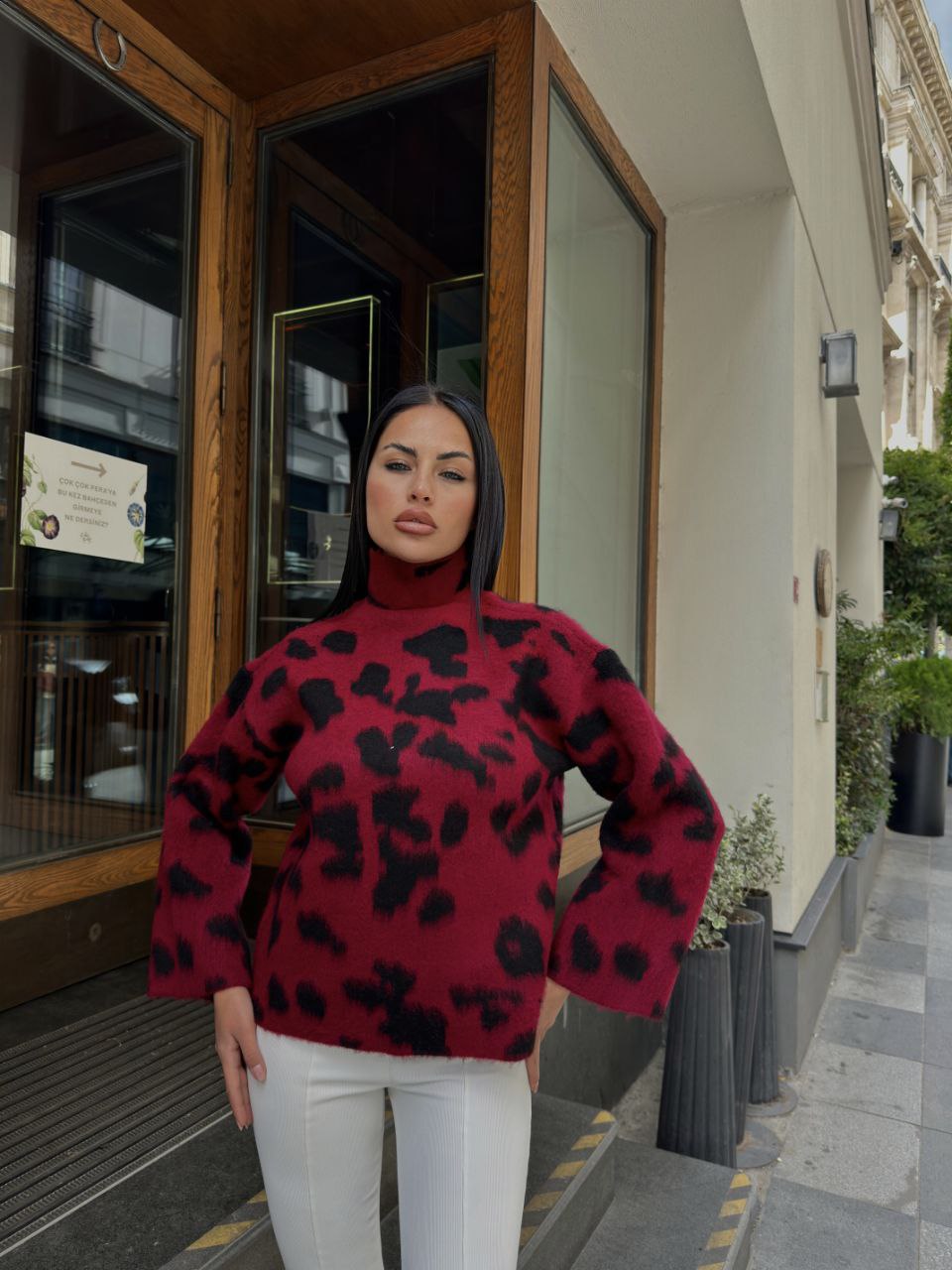 SWEATER S LEOPARD