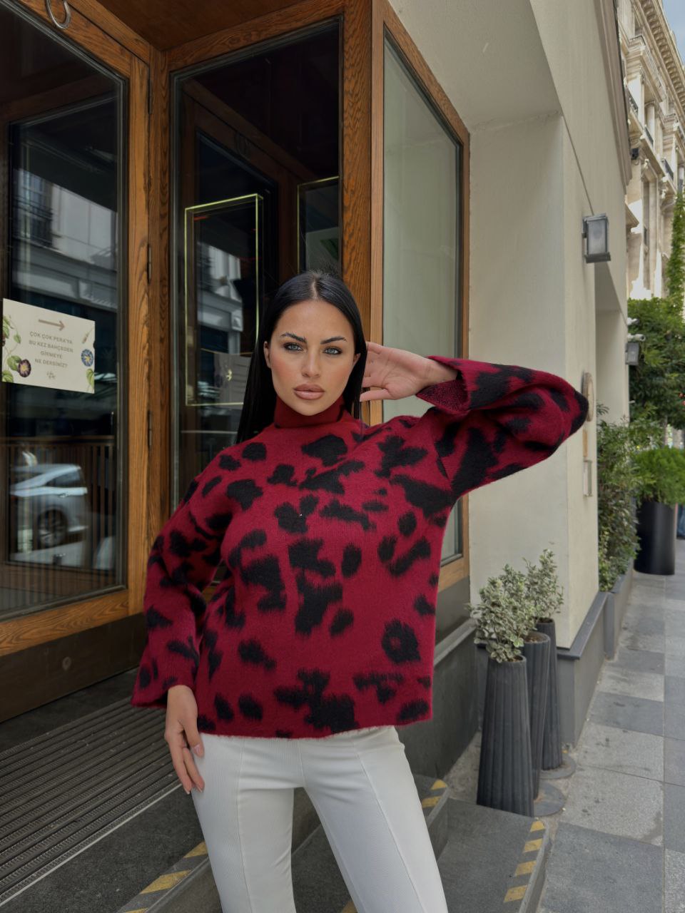SWEATER S LEOPARD