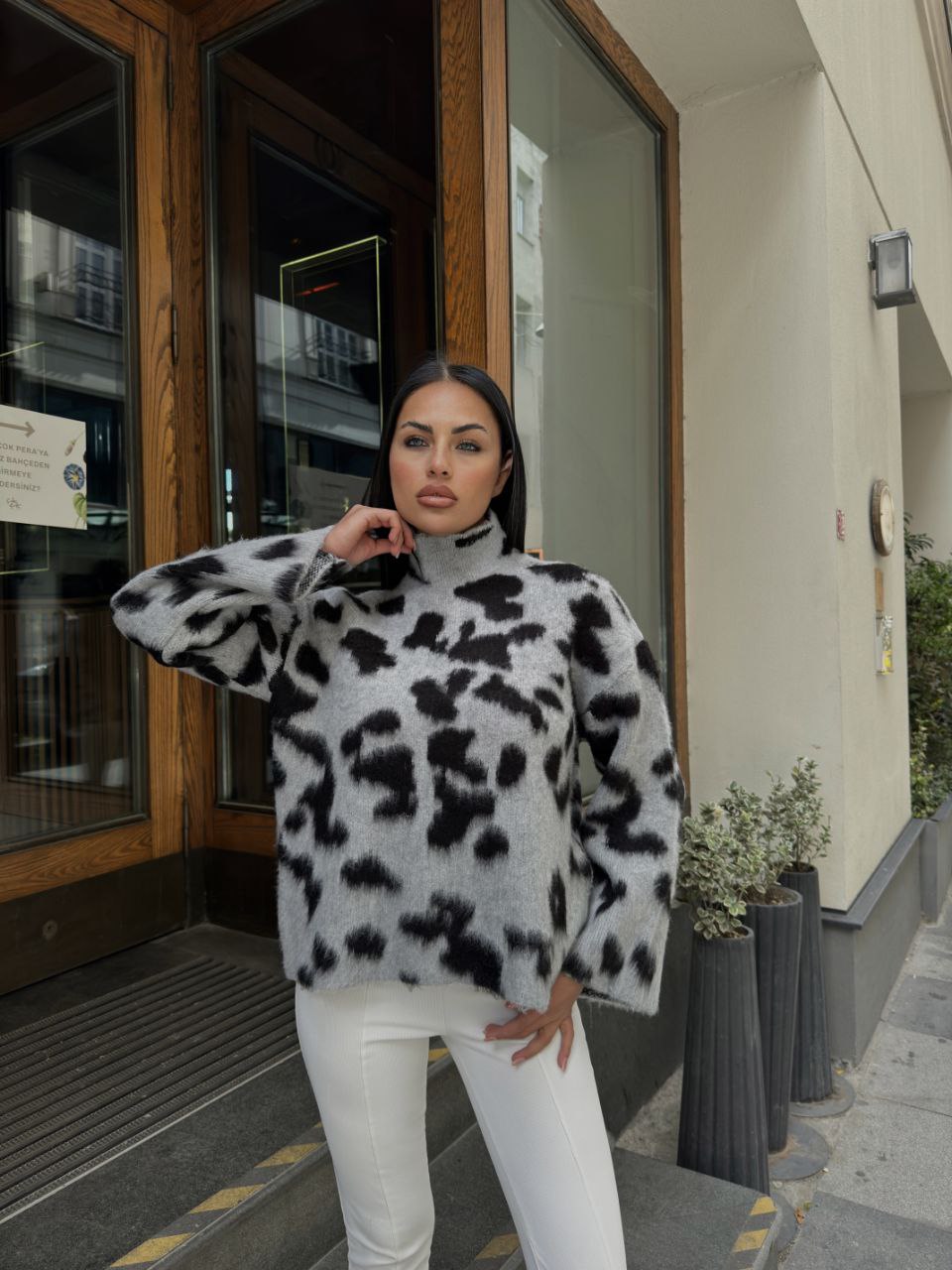 SWEATER S LEOPARD