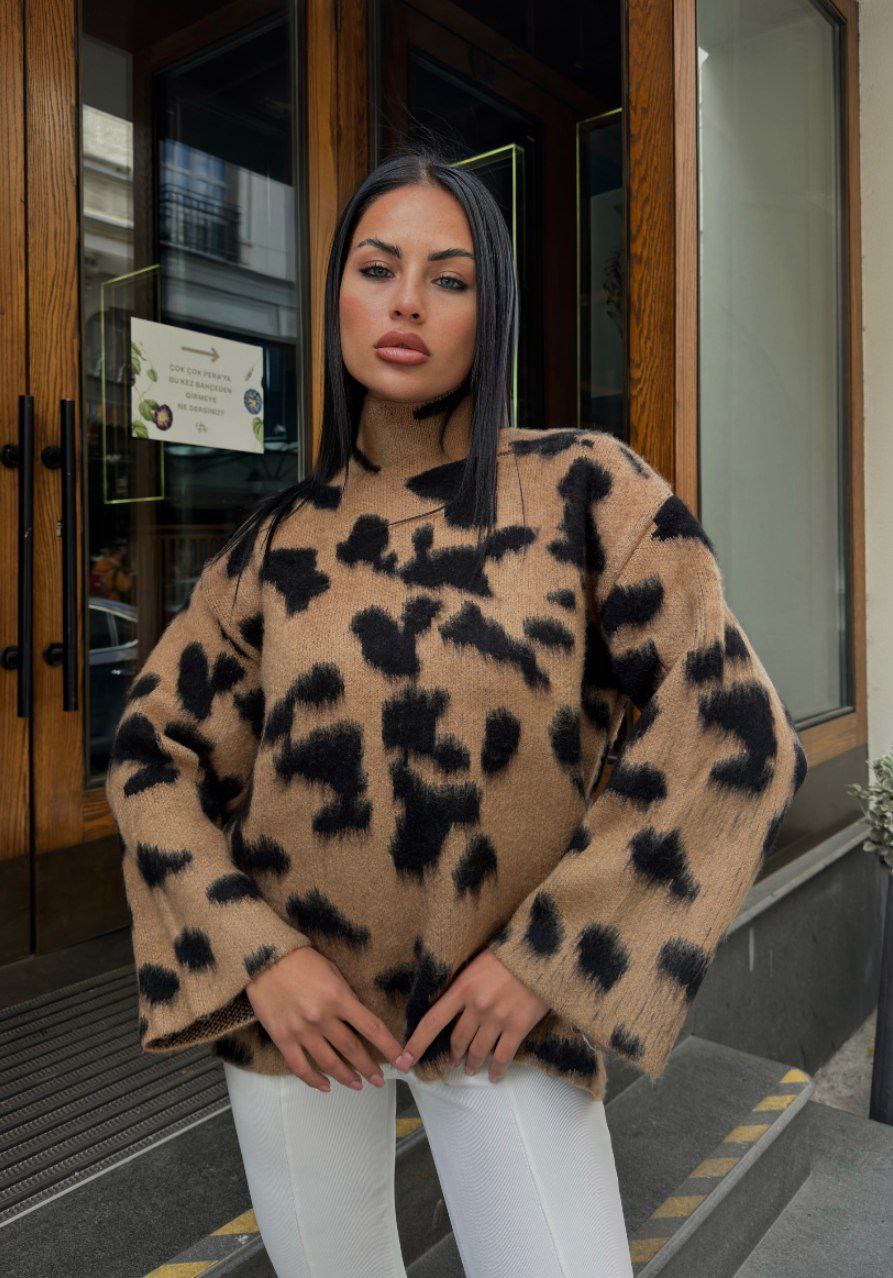 SWEATER S LEOPARD