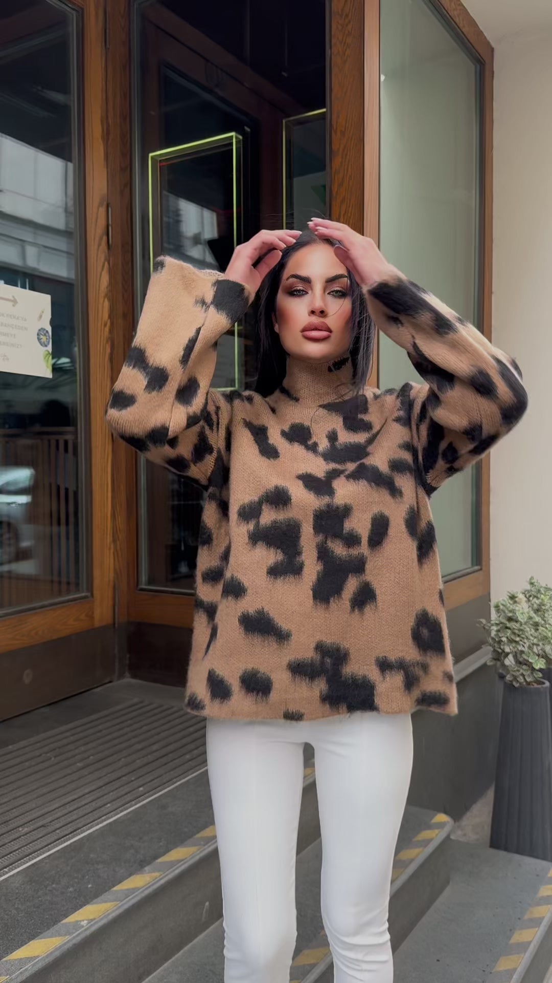 SWEATER S LEOPARD