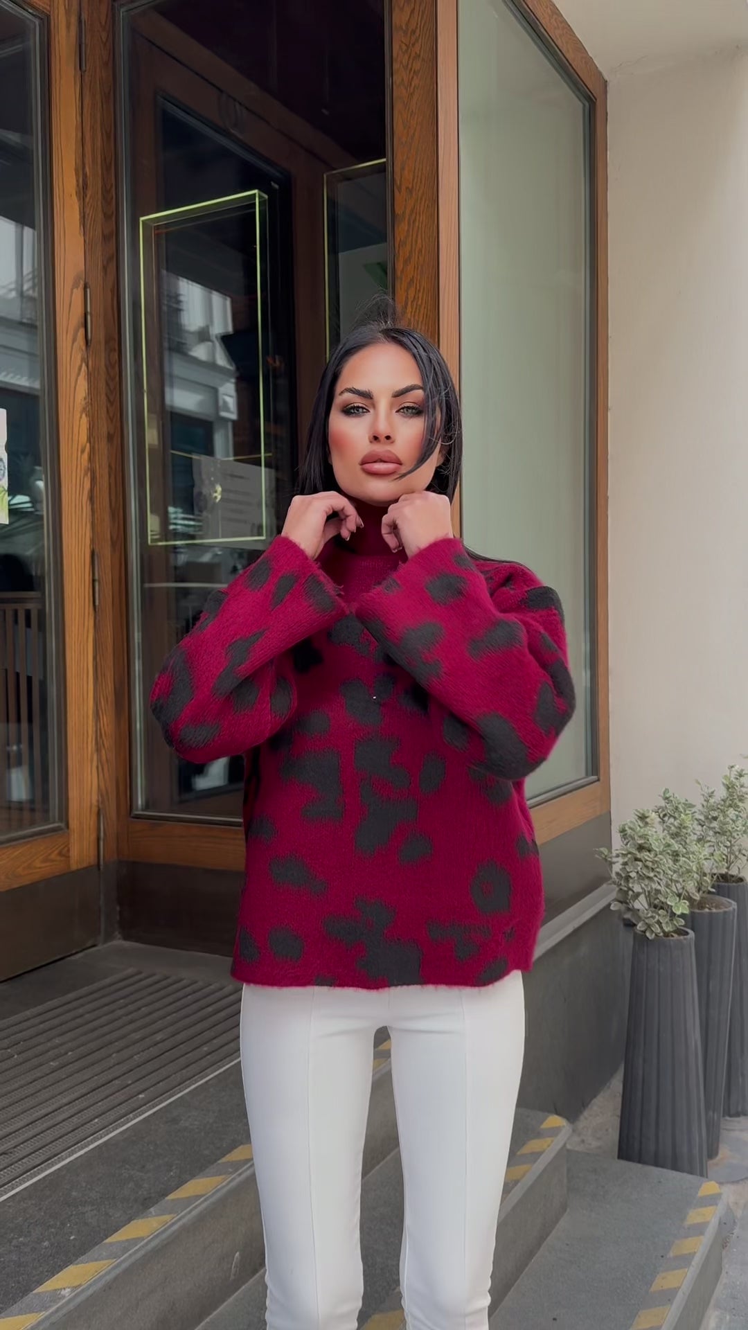 SWEATER S LEOPARD