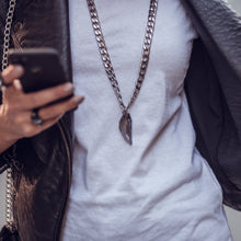 Load image into Gallery viewer, Chain Bowtie Necklace SILVER
