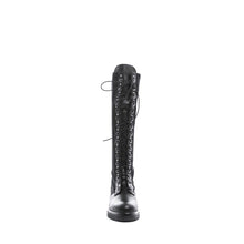 Load image into Gallery viewer, Silver Rivets Under-Knee Boots BLACK (BL)
