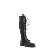 Load image into Gallery viewer, Silver Rivets Under-Knee Boots BLACK (BL)
