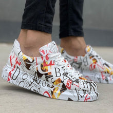 Load image into Gallery viewer, Paint Newspaper Sneakers WHITE (MU)
