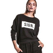 Load image into Gallery viewer, Boxed Logo Sweater BLACK
