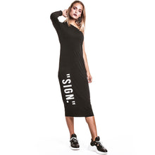 Load image into Gallery viewer, SIGN. Quotation Dress BLACK
