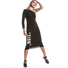 Load image into Gallery viewer, SIGN. Quotation Dress BLACK
