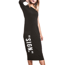 Load image into Gallery viewer, SIGN. Quotation Dress BLACK
