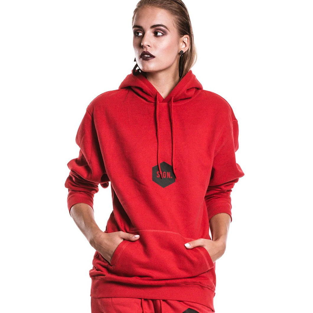 Vertical Hoodie RED