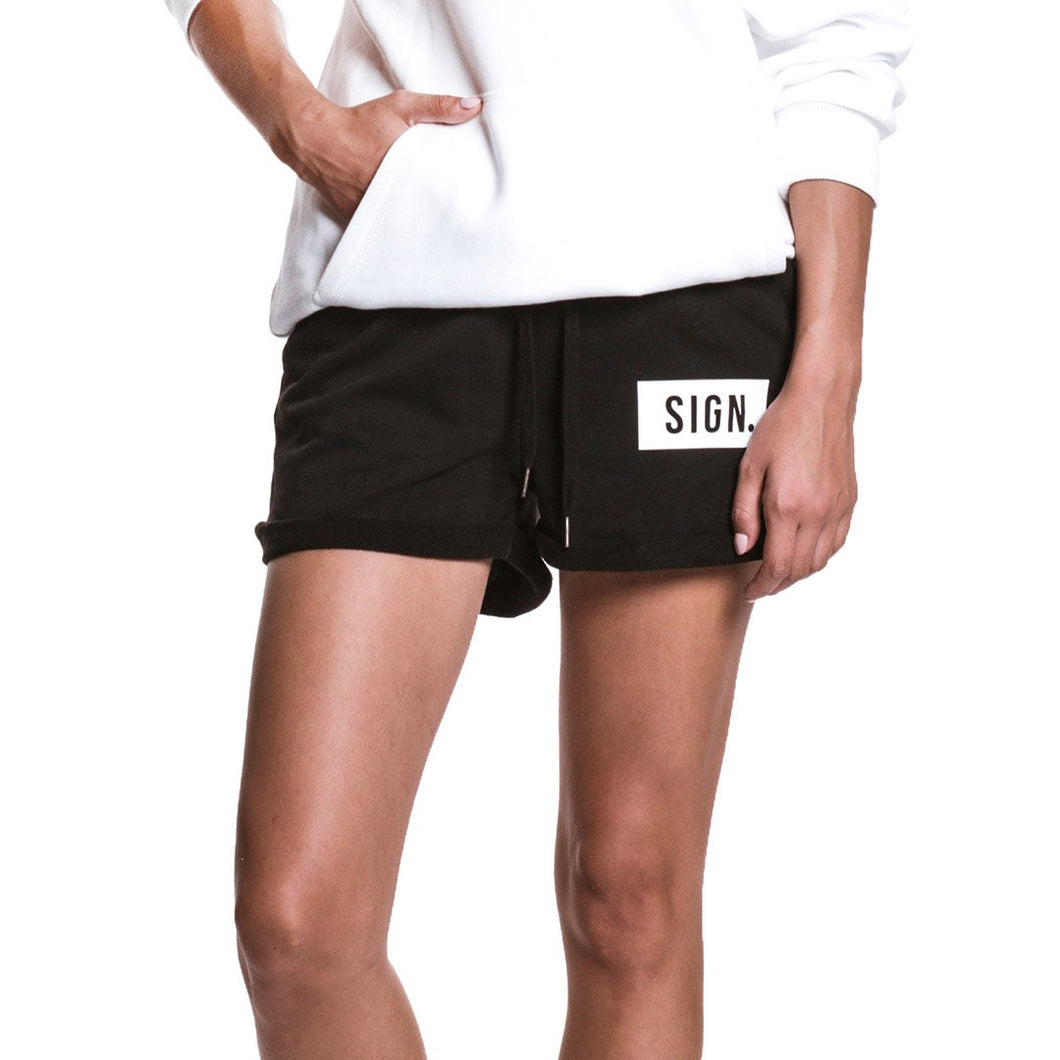 Boxed Logo Shorts BLACK