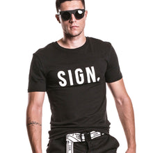 Load image into Gallery viewer, Long Brand T-Shirt BLACK
