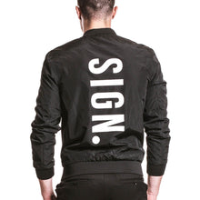 Load image into Gallery viewer, Vertical Bomber Jacket BLACK
