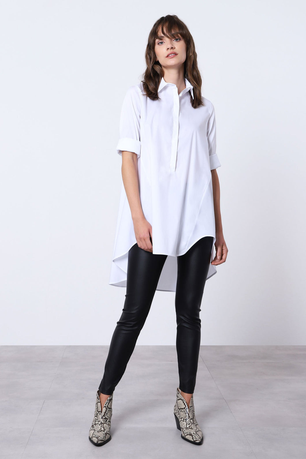 POPOVER MAXI-SHIRT 'Asymmetrical Hem' IMPERIAL Shirt