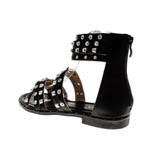 Load image into Gallery viewer, MULTI STUDDED &#39;Zipped Heel&#39; TRGOVINA OMARA Sandals
