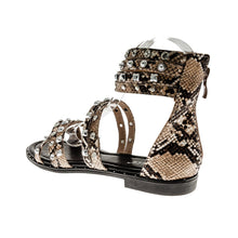 Load image into Gallery viewer, MULTI STUDDED &#39;Zipped Heel&#39; TRGOVINA OMARA Sandals
