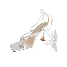 Load image into Gallery viewer, SQUARED HIGH &#39;Leather Straps&#39; L&#39;ESTROSA Sandals
