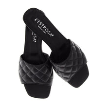 Load image into Gallery viewer, SQUARED LOW &#39;Leather Quilted&#39; L&#39;ESTROSA Slides
