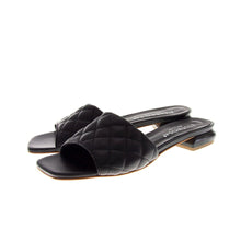 Load image into Gallery viewer, SQUARED LOW &#39;Leather Quilted&#39; L&#39;ESTROSA Slides
