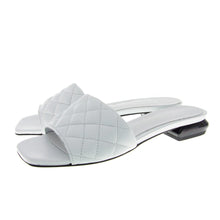 Load image into Gallery viewer, SQUARED LOW &#39;Leather Quilted&#39; L&#39;ESTROSA Slides
