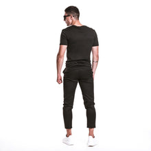 Load image into Gallery viewer, Long Brand T-Shirt BLACK
