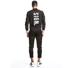 Load image into Gallery viewer, Vertical Bomber Jacket BLACK
