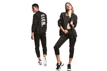 Load image into Gallery viewer, Vertical Bomber Jacket BLACK
