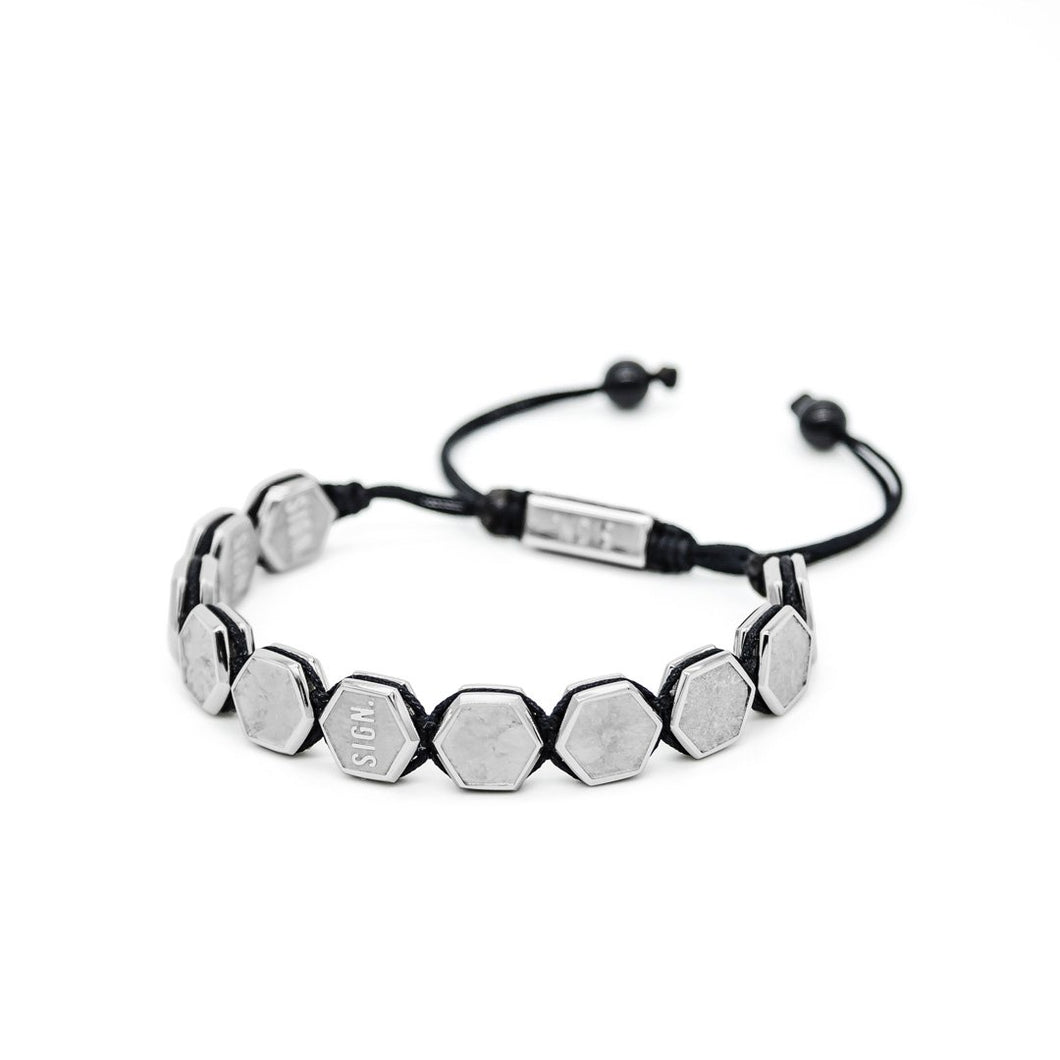 Luxurious Hex Bracelet METSILVER