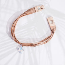 Load image into Gallery viewer, Leather String Choker ROSE (GO)
