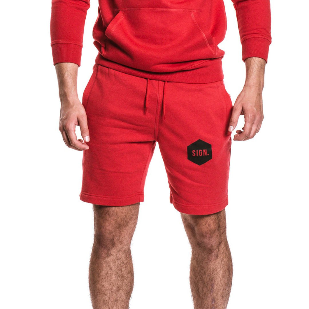 Badge Shorts RED