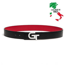 Load image into Gallery viewer, Apparel - Genuine Leather Belt Reversible  | Double Color (Red/Black)
