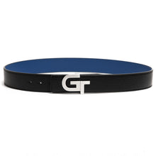 Load image into Gallery viewer, Apparel - Unisex Leather Belt Reversible  | Double Color (Blue/Black)
