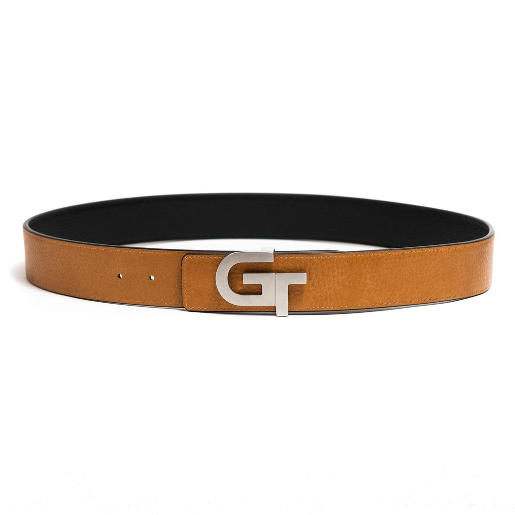 Apparel - Unisex Leather Belt Reversible  | Double Color (Brown/Black)