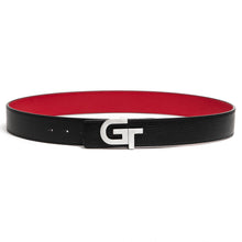 Load image into Gallery viewer, Apparel - Unisex Leather Belt Reversible  | Double Color (Red/Black)
